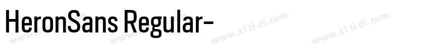 HeronSans Regular字体转换